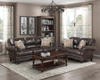 Milford Brown 2-Piece Living Room Set by Homelegance at Eve Furniture