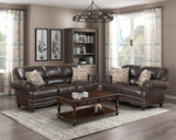 Milford Brown 2-Piece Living Room Set by Homelegance at Eve Furniture