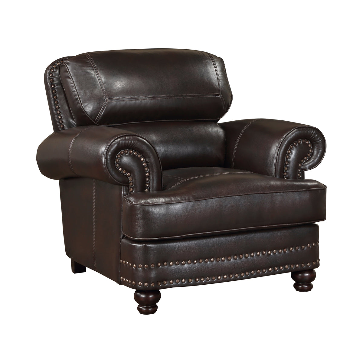 Milford Brown Chair by Homelegance at Eve Furniture