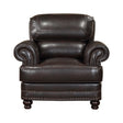 Milford Brown Chair by Homelegance at Eve Furniture