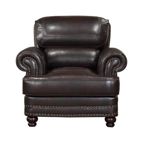 Milford Brown Chair by Homelegance at Eve Furniture