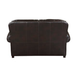 Milford Brown Loveseat by Homelegance at Eve Furniture