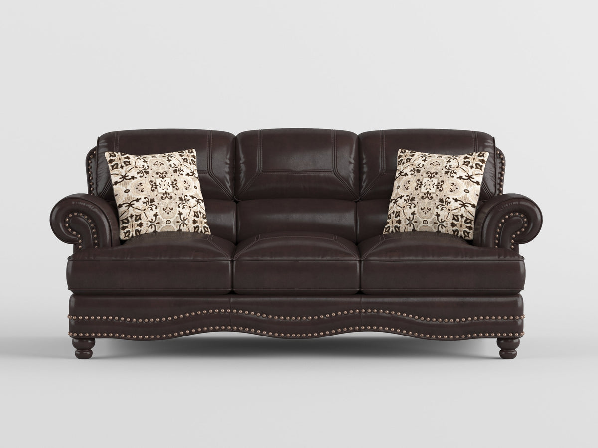 Milford Brown Sofa by Homelegance at Eve Furniture