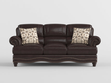 Milford Brown Sofa by Homelegance at Eve Furniture