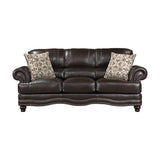 Milford Brown Sofa by Homelegance at Eve Furniture