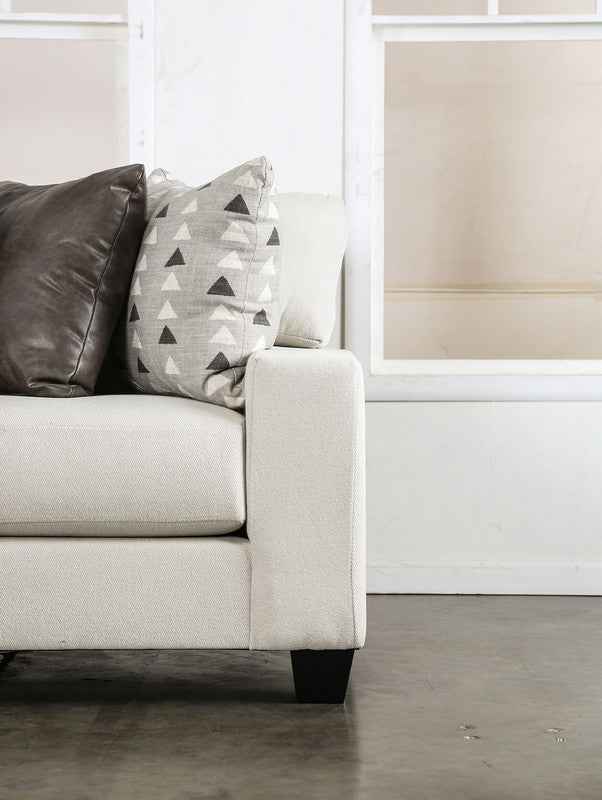 Millburn White Sectional by Furniture of America at Eve Furniture