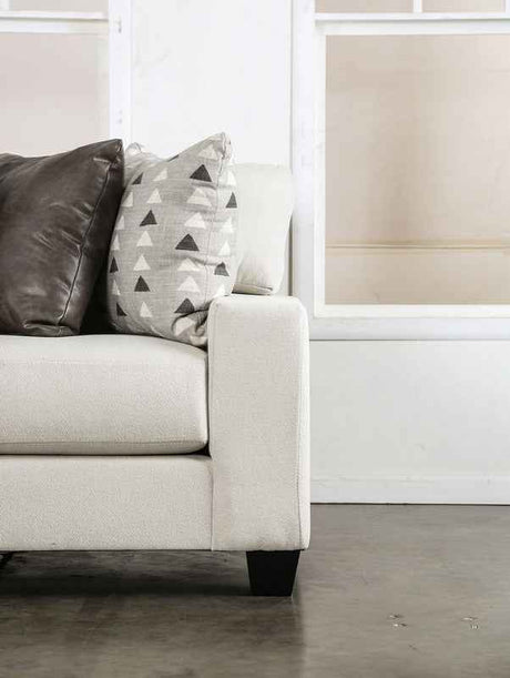 Millburn White Sectional by Furniture of America at Eve Furniture