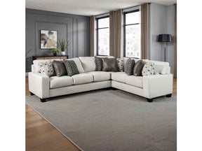 Millburn White Sectional by Furniture of America at Eve Furniture