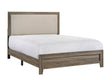 Mille Brownish Gray Queen Upholstered Bed by Crown Mark at Eve Furniture