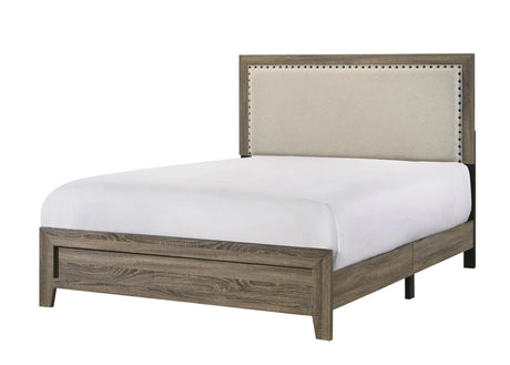 Mille Brownish Gray Upholstered Youth Bedroom Set by Crown Mark at Eve Furniture