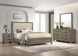 Mille Brownish Gray Upholstered Youth Bedroom Set by Crown Mark at Eve Furniture