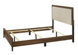 Mille Cherry Brown Full Upholstered Bed by Crown Mark at Eve Furniture
