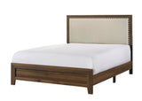 Mille Cherry Brown Upholstered Bedroom Set by Crown Mark at Eve Furniture