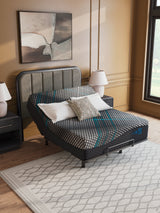 Millennium 2.0 Hybrid 14 Inch Black King Mattress by Ashley at Eve Furniture