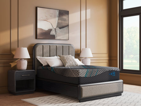 Millennium 2.0 Hybrid 14 Inch Black King Mattress by Ashley at Eve Furniture
