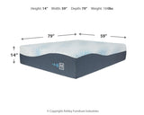 Millennium Cushion Firm Gel Memory Foam Hybrid White California King Mattress by ASHLEY FURNITURE at Eve Furniture