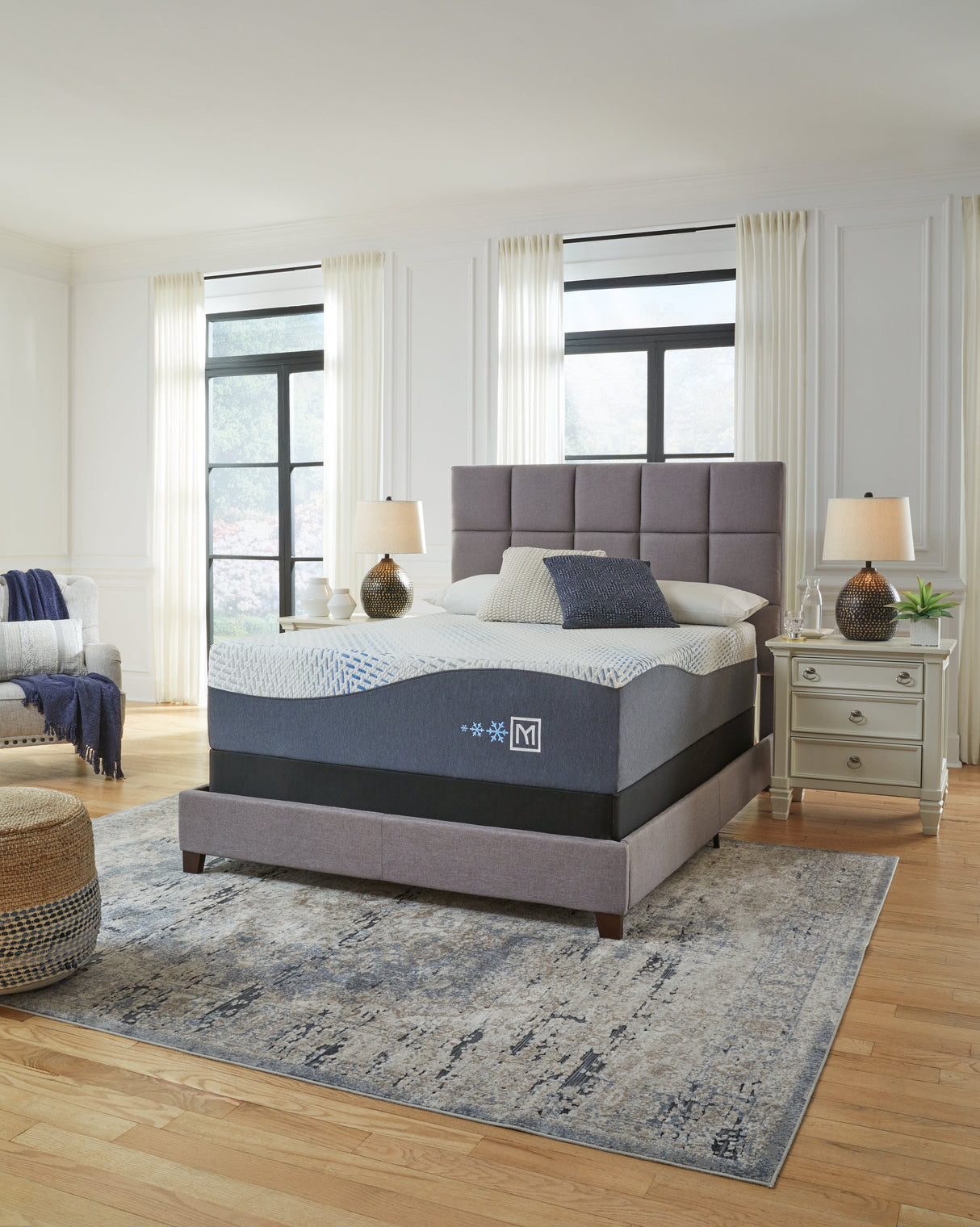 Millennium Luxury Gel Memory Foam White California King Mattress by ASHLEY FURNITURE at Eve Furniture