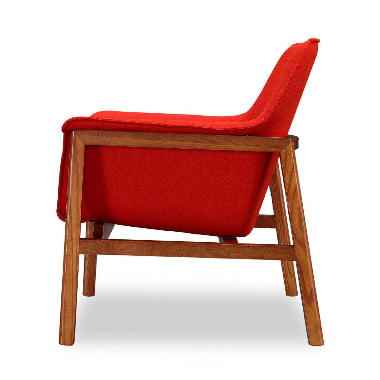 Miller Accent Chair in Burnt Orange and Walnut by Manhattan Comfort at Eve Furniture