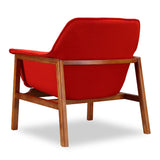 Miller Accent Chair in Burnt Orange and Walnut by Manhattan Comfort at Eve Furniture