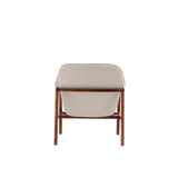 Miller Accent Chair in Cream and Walnut by Manhattan Comfort at Eve Furniture