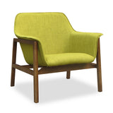 Miller Accent Chair in Green and Walnut (set of 2) by Manhattan Comfort at Eve Furniture