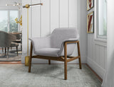 Miller Accent Chair in Grey and Walnut by Manhattan Comfort at Eve Furniture
