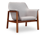 Miller Accent Chair in Grey and Walnut by Manhattan Comfort at Eve Furniture