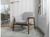 Miller Accent Chair in Grey and Walnut (set of 2) by Manhattan Comfort at Eve Furniture