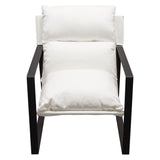 Miller White Accent Chair by Diamond Sofa at Eve Furniture