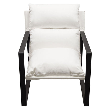 Miller White Accent Chair by Diamond Sofa at Eve Furniture