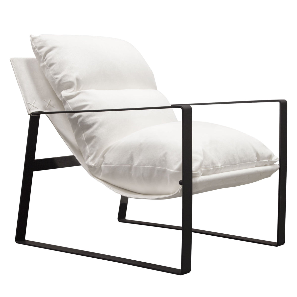 Miller White Accent Chair by Diamond Sofa at Eve Furniture