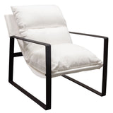 Miller White Accent Chair by Diamond Sofa at Eve Furniture