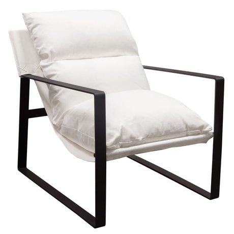 Miller White Accent Chair by Diamond Sofa at Eve Furniture