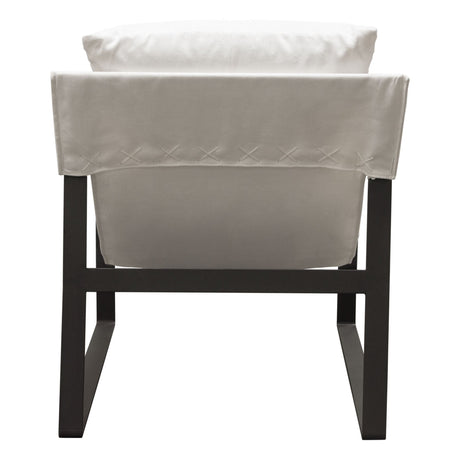 Miller White Accent Chair by Diamond Sofa at Eve Furniture