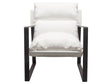 Miller White Accent Chair by Diamond Sofa at Eve Furniture