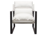 Miller White Accent Chair by Diamond Sofa at Eve Furniture
