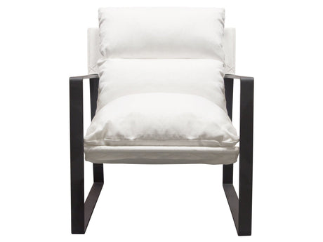 Miller White Accent Chair by Diamond Sofa at Eve Furniture