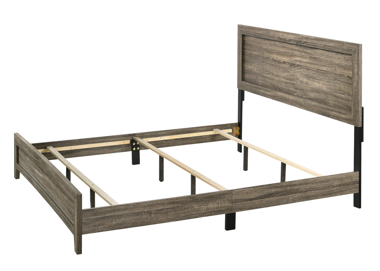 Millie Brownish Gray Panel Bedroom Set by Crown Mark at Eve Furniture
