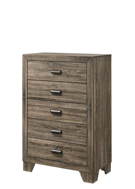 Millie Brownish Gray Panel Bedroom Set by Crown Mark at Eve Furniture