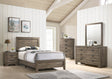 Millie Brownish Gray Panel Youth Bedroom Set by Crown Mark at Eve Furniture