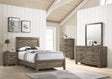 Millie Brownish Gray Panel Youth Bedroom Set by Crown Mark at Eve Furniture