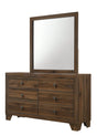Millie Cherry Brown Bedroom Mirror (Mirror Only) by Crown Mark at Eve Furniture