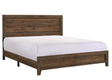 Millie Cherry Brown King Panel Bed by Crown Mark at Eve Furniture
