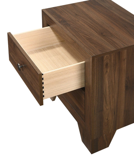 Millie Cherry Brown Nightstand by Crown Mark at Eve Furniture