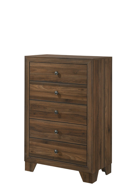 Millie Cherry Brown Panel Bedroom Set by Crown Mark at Eve Furniture