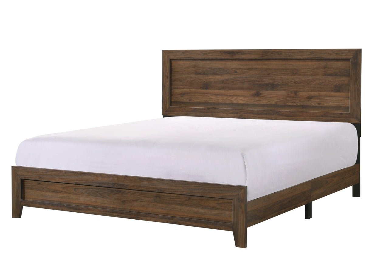 Millie Cherry Brown Panel Bedroom Set by Crown Mark at Eve Furniture