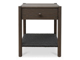Millie Dark Brown Nightstand by MOES at Eve Furniture