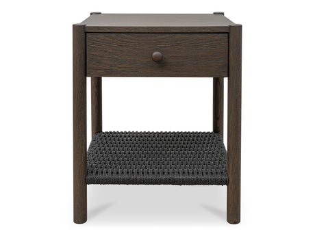 Millie Dark Brown Nightstand by MOES at Eve Furniture
