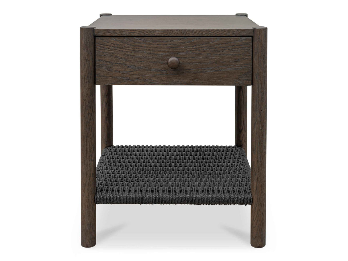 Millie Dark Brown Nightstand by Moe's Home at Eve Furniture