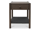Millie Dark Brown Nightstand by Moe's Home at Eve Furniture